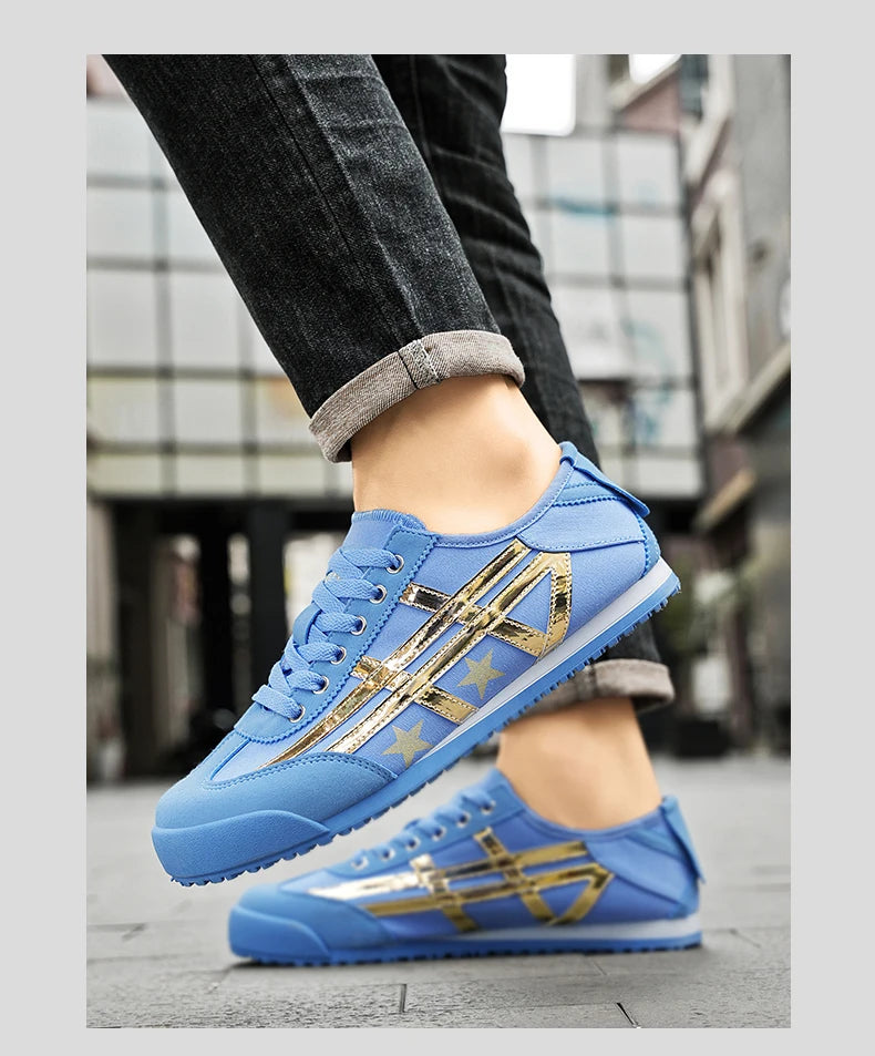 Star Luxury Designer Sneakers Men Women Fashion Blue Casual Lightweight Men's Canvas Sneakers Breathable Women's Sports Sneakers