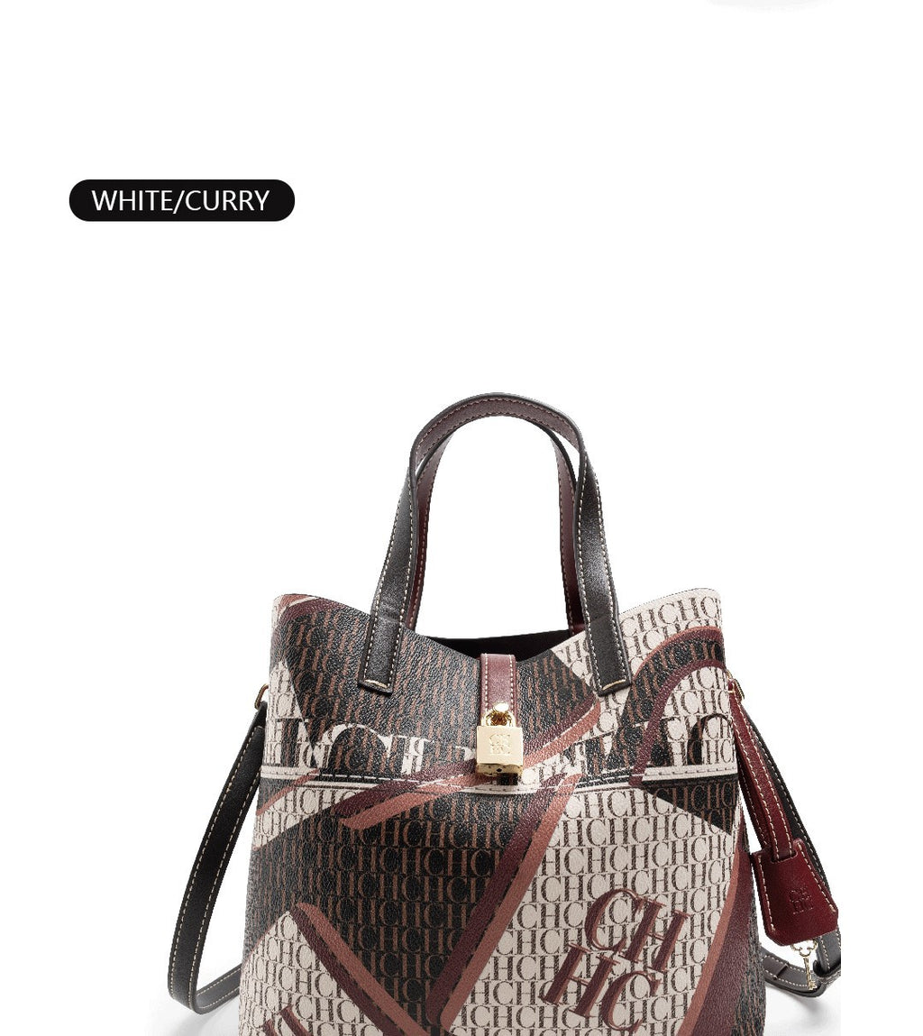 Fashion Design Exquisite Floral Printing Ladies Shoulder Bag Classic Printing Tote Bag Large Capacity Fashion Shopping Bag