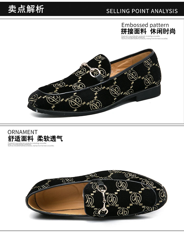 Hot Blue Men's Luxury Loafers Plus Size 47 Suede Leather Shoes For Men Designer Moccasins Slip-On Casual Dress Shoes Men Flats