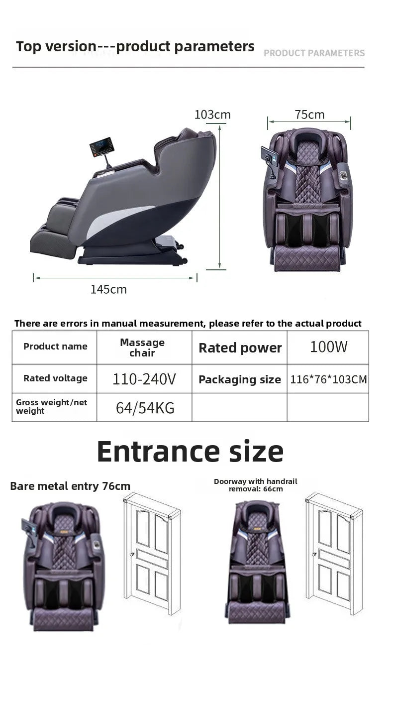 Gifts Massage Chair Musician Home Fully Automatic Full Body Electric Multifunction