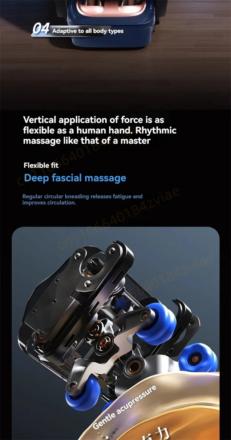 4D Daul Core Massage Chair Full Body with Health Detection Zero Gravity SL Track Deep Stretch Heated Smart Massage Chairs
