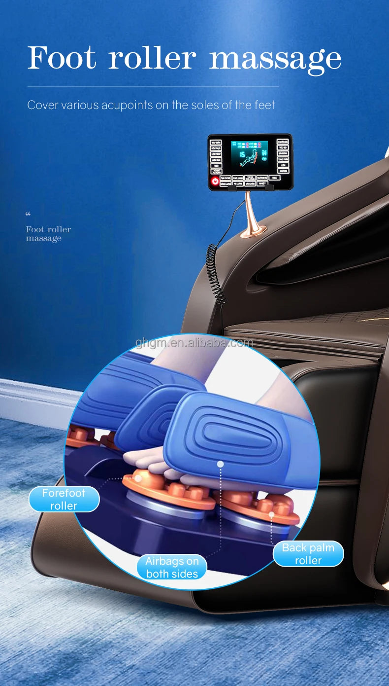 Ai Smart Healthcare Shoulder Musical Function Massage Chair Gravity Luxury 8d Pu Leather Massage Chair Price