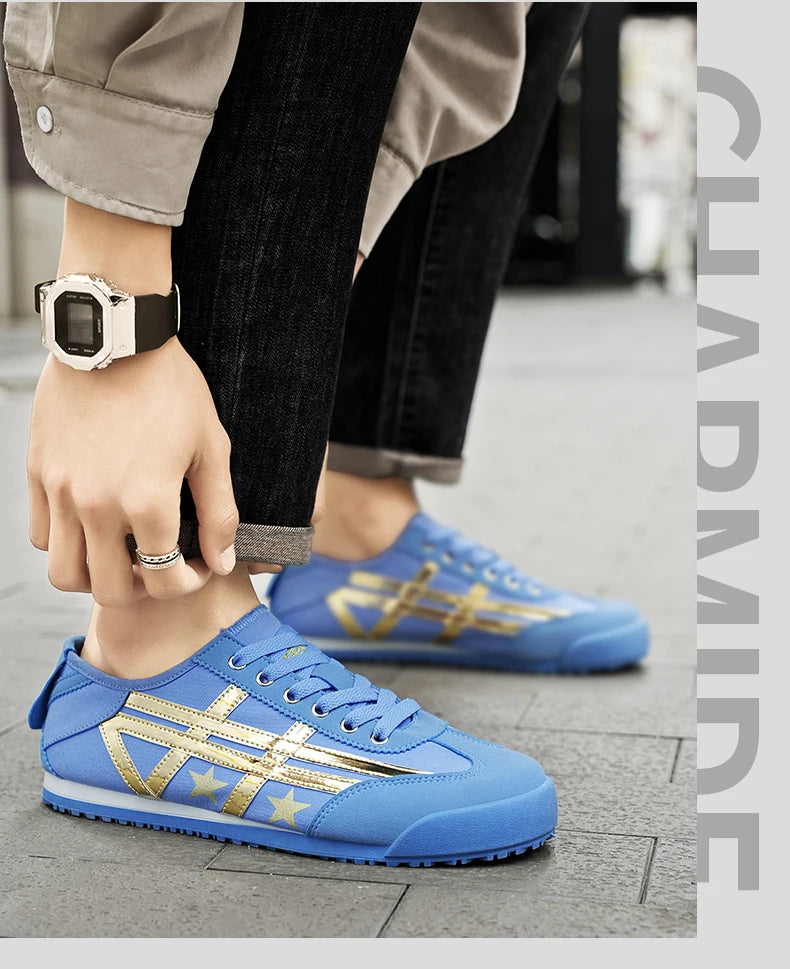 Star Luxury Designer Sneakers Men Women Fashion Blue Casual Lightweight Men's Canvas Sneakers Breathable Women's Sports Sneakers