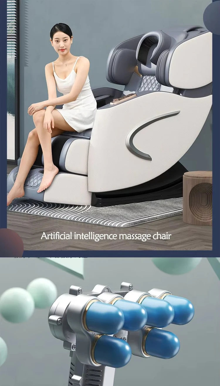Luxury 5D Zero Gravity Full Body Acupressure Massage Chair for Neck Leg Foot Relaxation