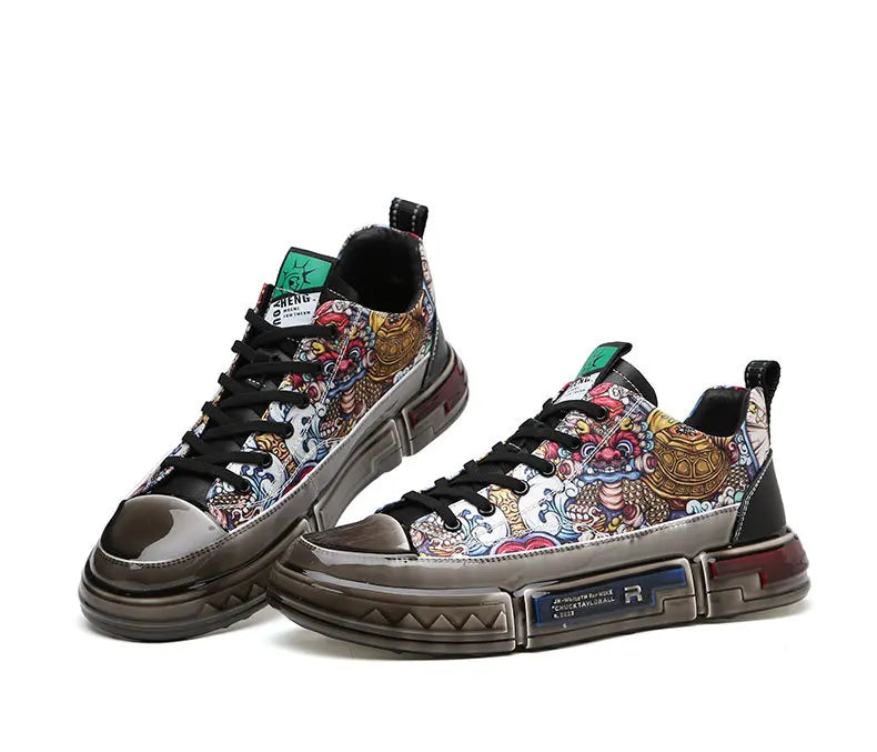 2025 Spring and Autumn New Low-top Korean Casual Shoes Trend All-match Breathable Men's Shoes Chinese Trendy Men's Shoes