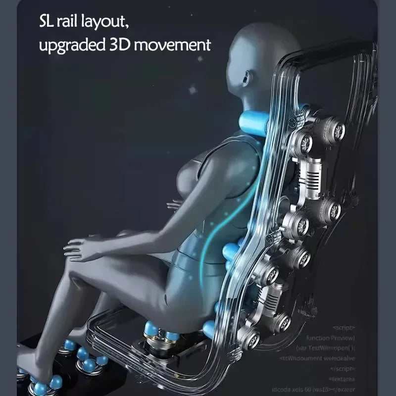 Smart Zero Gravity Space Capsule Massage Chair, Full Body Electric Automatic | Multi-Function Home Recliner