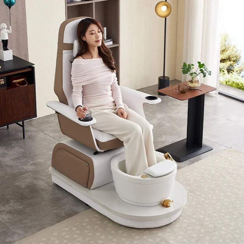 Sofa For Nail Salon, Foot Bath, Electric Foot Massage Chair, Exclusive Massage Beauty Salon Eyelashes And Feet