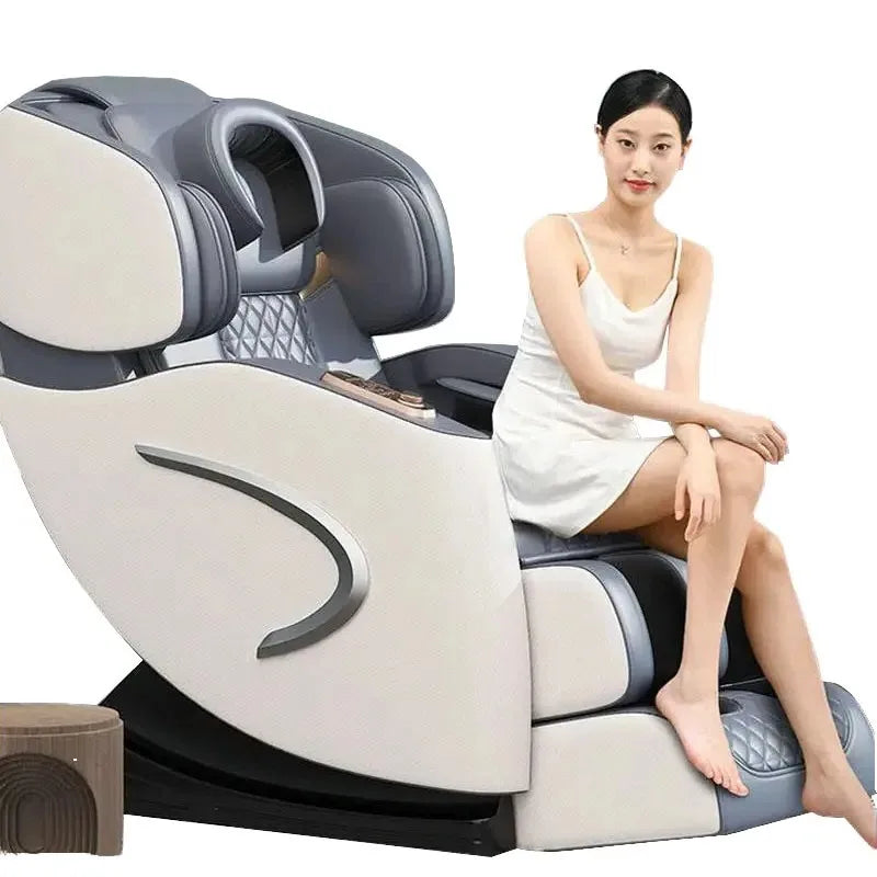 Luxury Zero Gravity Massage Chair with Full Body Shiatsu & Heat, Electric Foot Roller | Portable Design for Home Spa