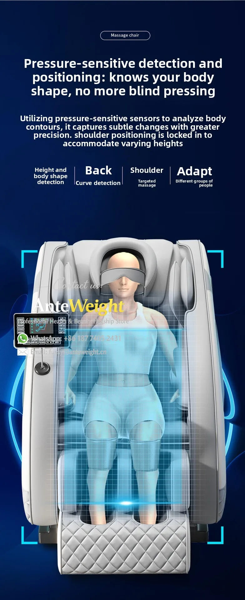 Smart Zero Gravity Space Capsule Massage Chair, Full Body Electric Automatic | Multi-Function Home Recliner