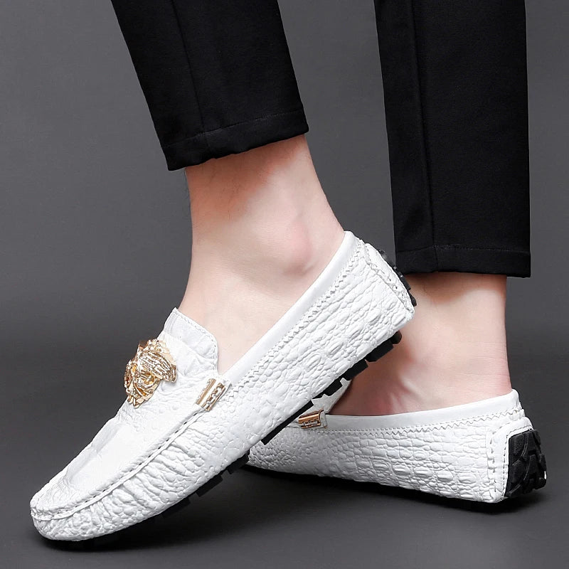 Men's Women Leather Designer Casual Shoes Luxury Loafers Moccasins Brand Driving Male Man Shoes for Men Footwear Plus Size 35-48