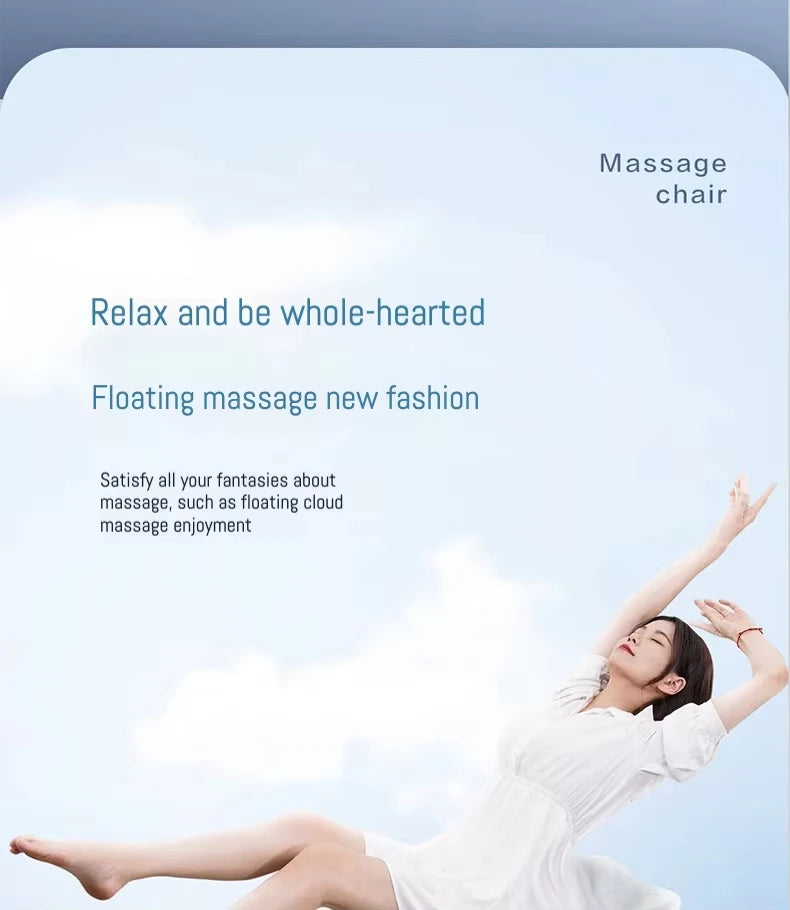 3D Shiatsu Zero Gravity Full Body Foldable Leather Massage Chair with Musical Function for Home and Office Use