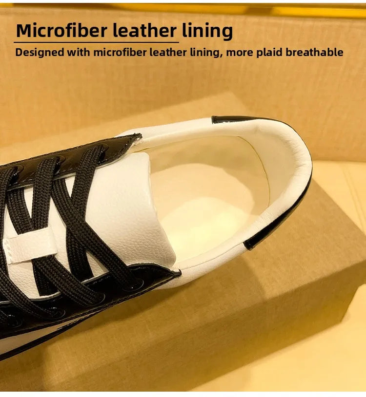 Genuine Leather Luxury Brand Shoes for Men Classic Embroidered Men Skateboard Shoes Designer Sport Shoes Men Zapatillas De Skate