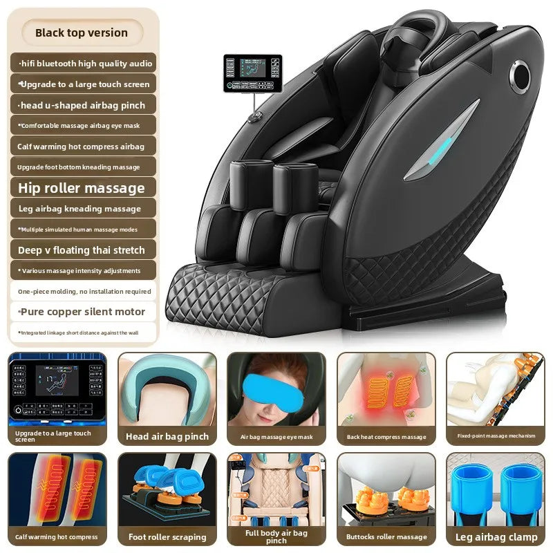 Smart Zero Gravity Space Capsule Massage Chair, Full Body Electric Automatic | Multi-Function Home Recliner