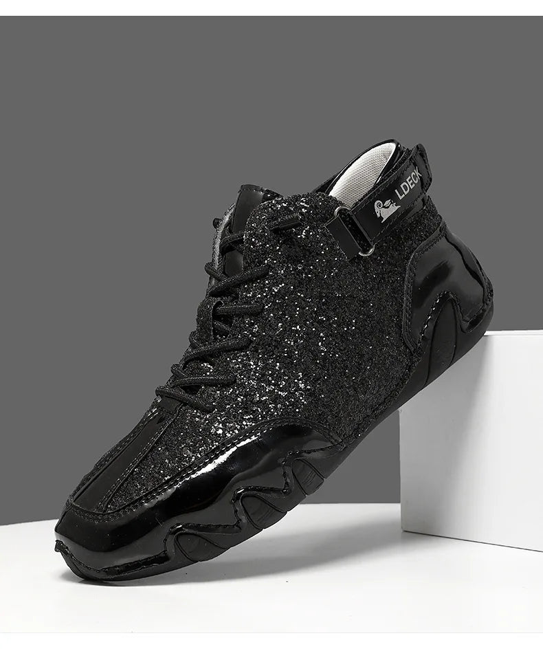 Personalized Solid Color Outdoor Boots Spring Autumn High-top Mens Shoes Fashionable Men Boots and Women's Casual Short Boots