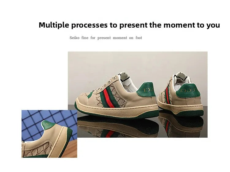 Men's Summer Sport Casual Shoes Breathable Retro Style Low Top Canvas Sneakers Flat Heel Rubber Outsole Fashionable Trendy