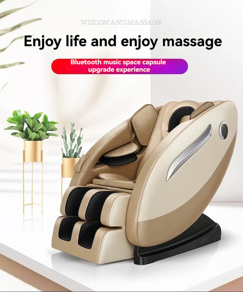 Zero Gravity Massage Chair, Fixed Point Technology with Full Body Music Spa | Luxury Electric Recliner Sofa 2026