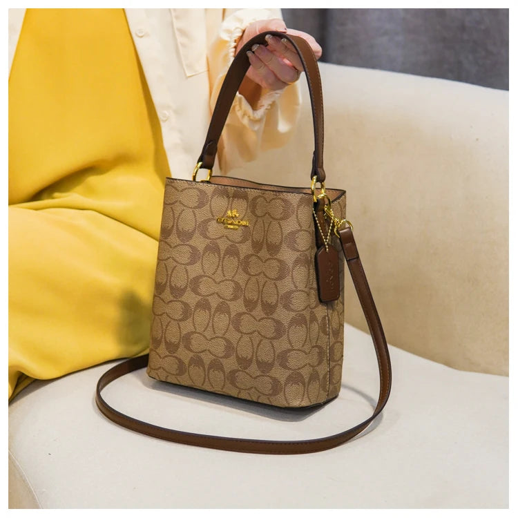 Elegant Women's Leather Shoulder Fashion Classic Tote Bag Luxury Designer Crossbody Handbag For Work And Casual