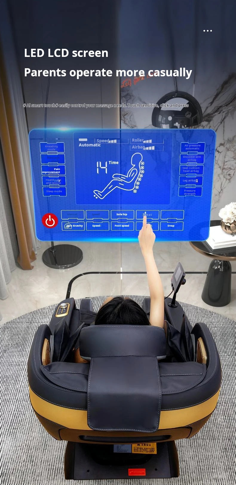 3D Massage Chair Comprehensive Full Body Massage with Zero Gravity Feature Massage Chair