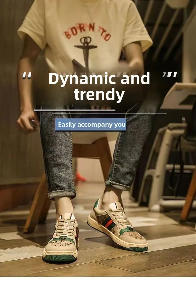 Men's Flat Bottom Casual Shoes Breathable Lightweight Trendy Student Summer New Arrival Sports Style Rubber Outsole Mesh Inner