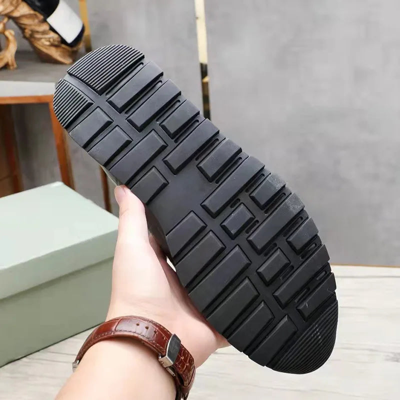 Mens Sneaker Shoes Genuine Cow Leather Oxford Brogue Luxury Designer Lace Up Autumn Daily Casual Shoes for Men