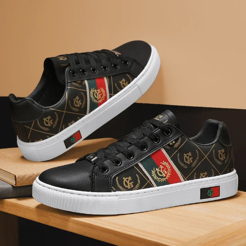 ELUVA Men Lightweight Sports Shoes Non Slip Walking Shoes Outdoor Skateboard Sneakers Comfortable Casual White Shoes For Man