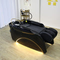 Luxury Automatic Massage Shampoo Bed with Ergonomic Design, LED Lighting Strip, Ideal for Hair Washing and Relaxation in Salon