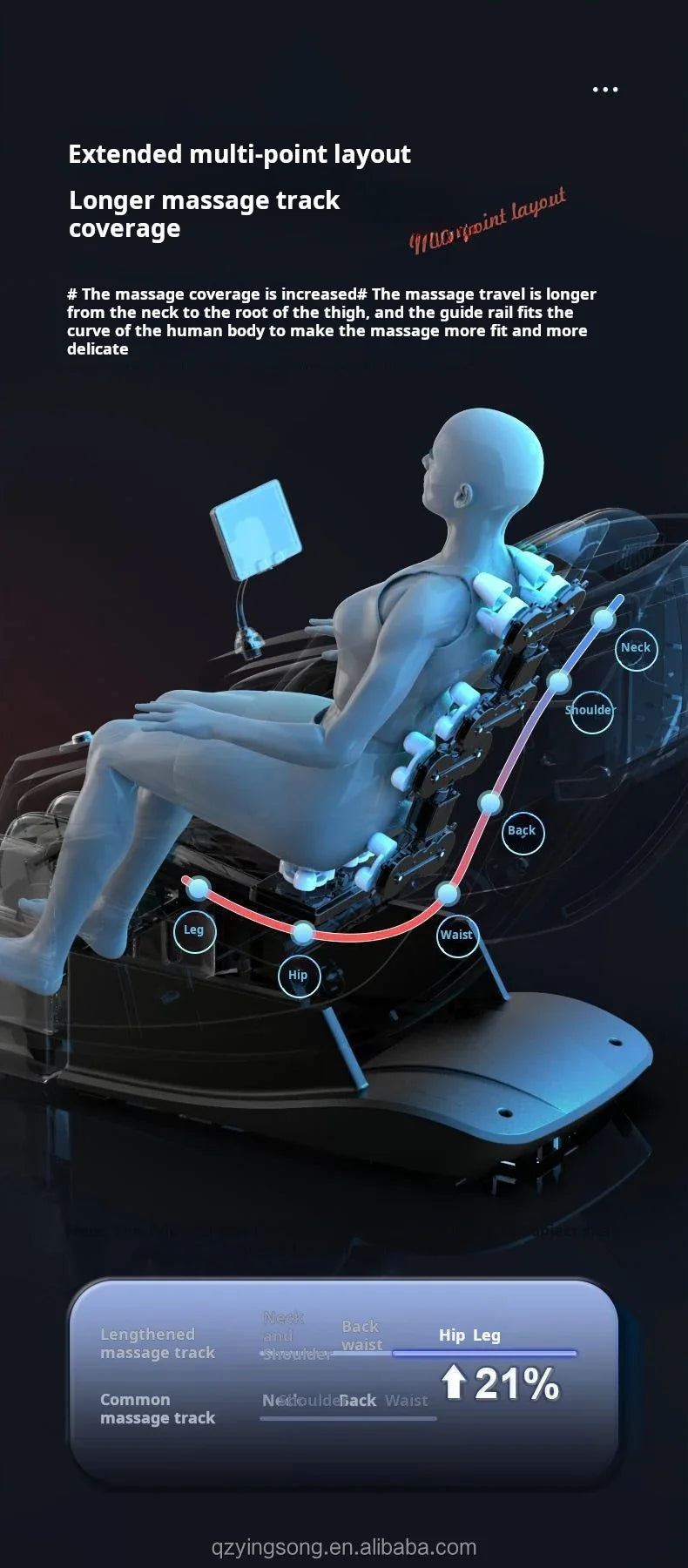 3D Massage Chair Comprehensive Full Body Massage with Zero Gravity Feature Massage Chair
