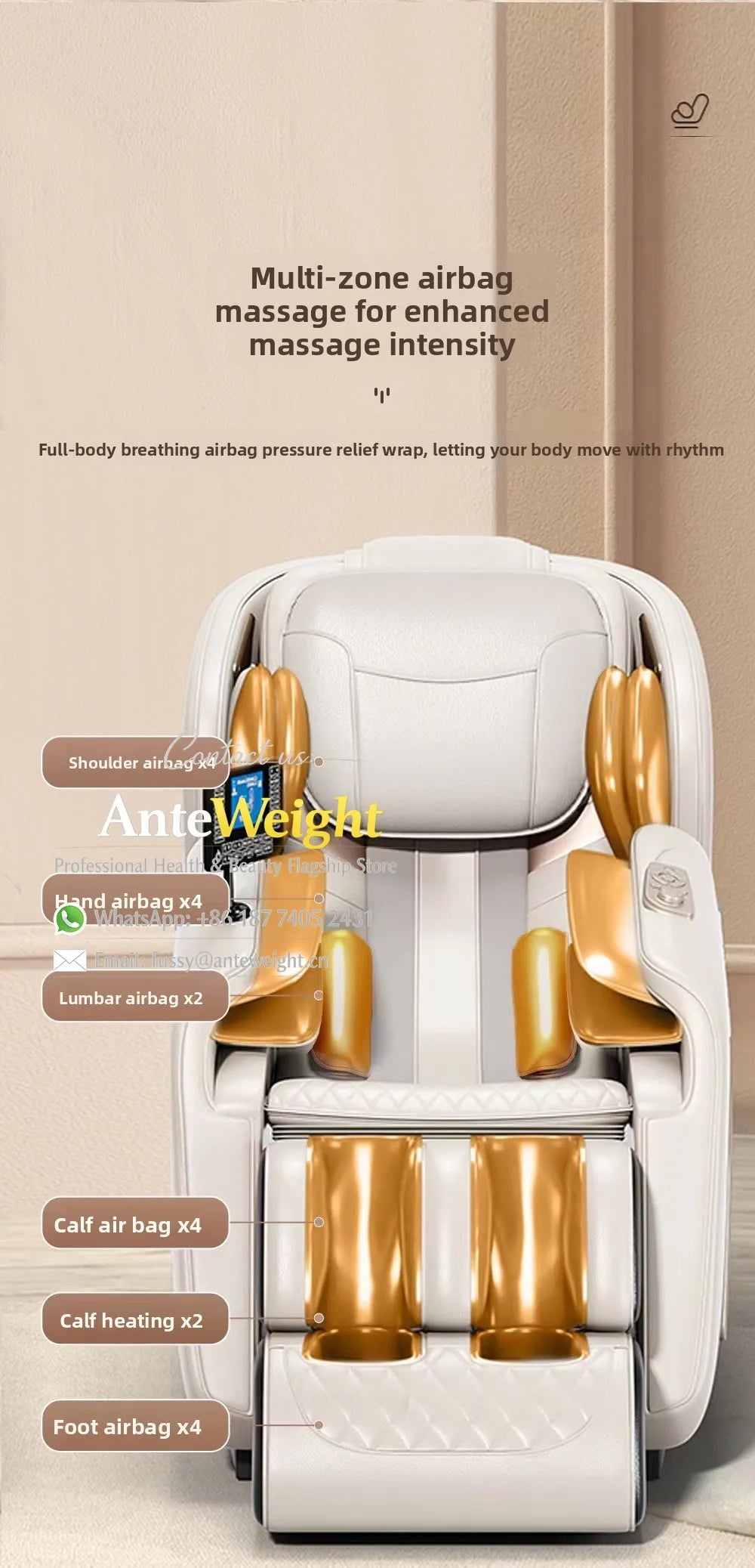 Smart Zero Gravity Space Capsule Massage Chair, Full Body Electric Automatic | Multi-Function Home Recliner