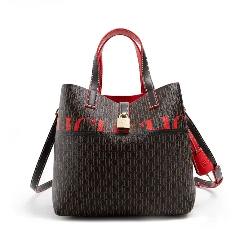 Fashion Design Exquisite Floral Printing Ladies Shoulder Bag Classic Printing Tote Bag Large Capacity Fashion Shopping Bag