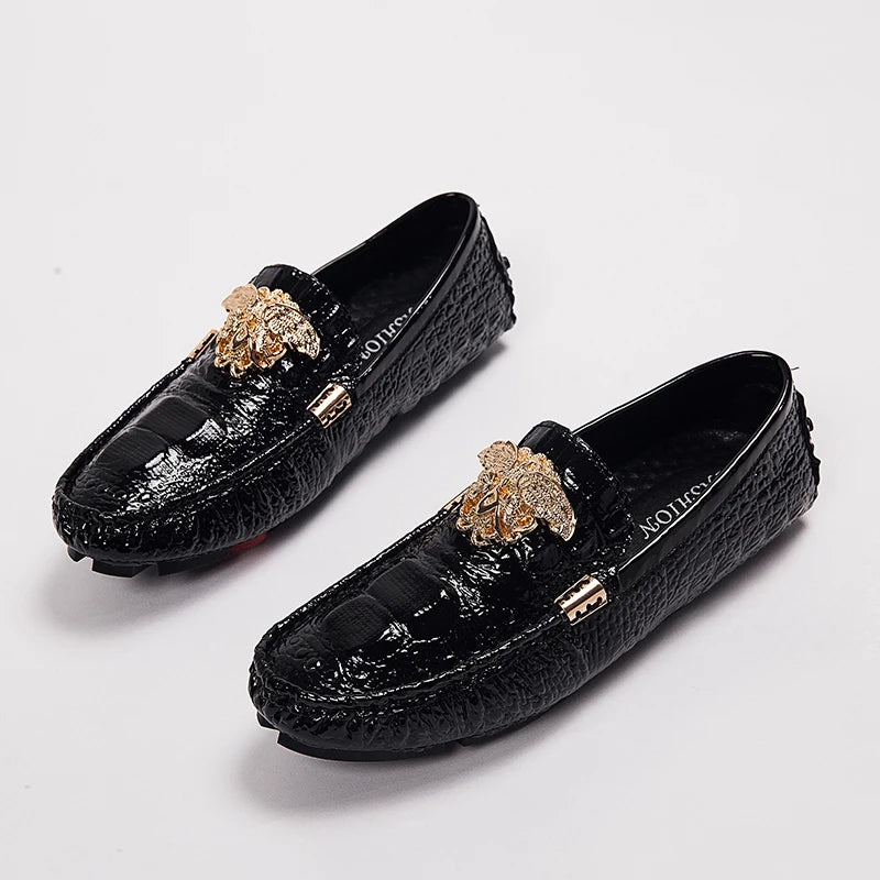 Men's Women Leather Designer Casual Shoes Luxury Loafers Moccasins Brand Driving Male Man Shoes for Men Footwear Plus Size 35-48