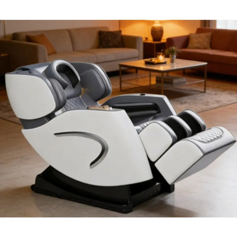 Luxury Zero Gravity Massage Chair with Full Body Shiatsu & Heat, Electric Foot Roller | Portable Design for Home Spa