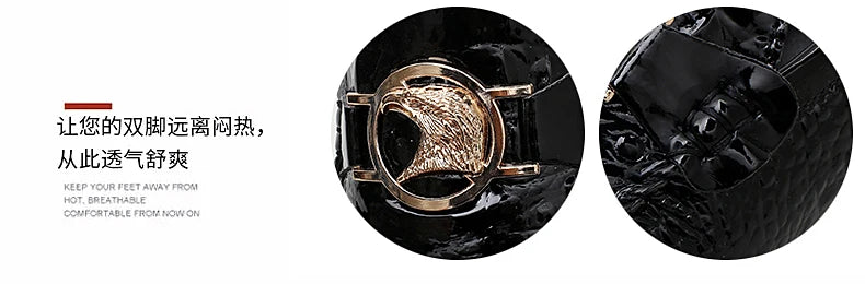 Slip-On Men's Shoes Crocodile Pattern 2025 Spring and Summer Fashion British Trendy Bright Leather Shiny Lazy Casual Beanie Shoes Handmade