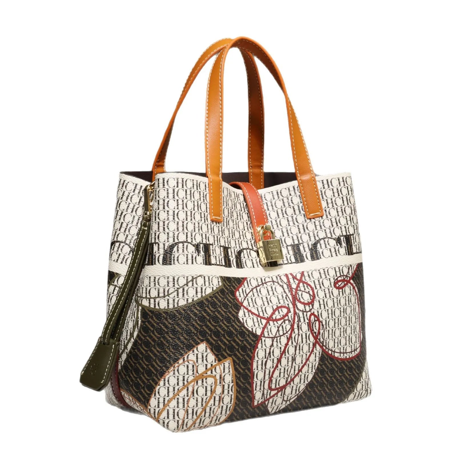 Street Style Bucket Bag Women's Crossbody Handbag PU Material Medium Size Printed Element Autumn Winter Fashion Tote Bag