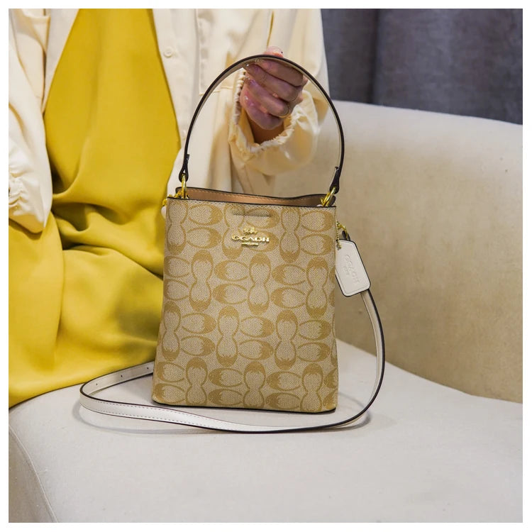 Elegant Women's Leather Shoulder Fashion Classic Tote Bag Luxury Designer Crossbody Handbag For Work And Casual