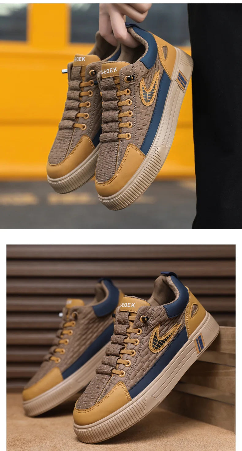 2025 Sport Casual Men Shoes Fashion Design Sneakers Man Platform Comfortable Men Sport Shoes Sneakers Flat Zapatos De Hombre