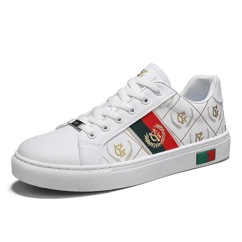 ELUVA Men Lightweight Sports Shoes Non Slip Walking Shoes Outdoor Skateboard Sneakers Comfortable Casual White Shoes For Man