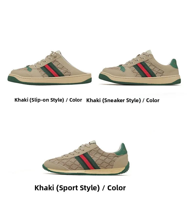 Men's Summer Sport Casual Shoes Breathable Retro Style Low Top Canvas Sneakers Flat Heel Rubber Outsole Fashionable Trendy