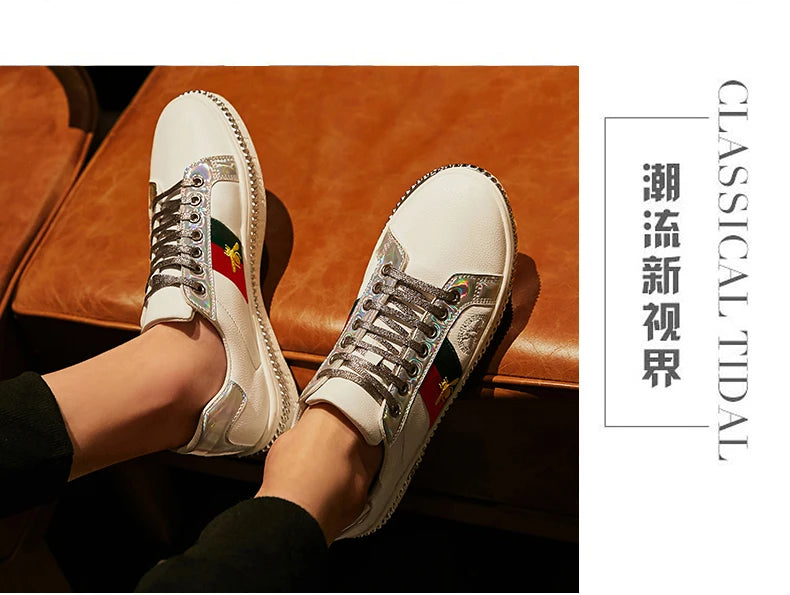 Fashion Casual Leather Shoes Men Women Luxury Brand Breathable Non Slip Outdoor Fitness Shoes Durable Comfort Top Quality Sports
