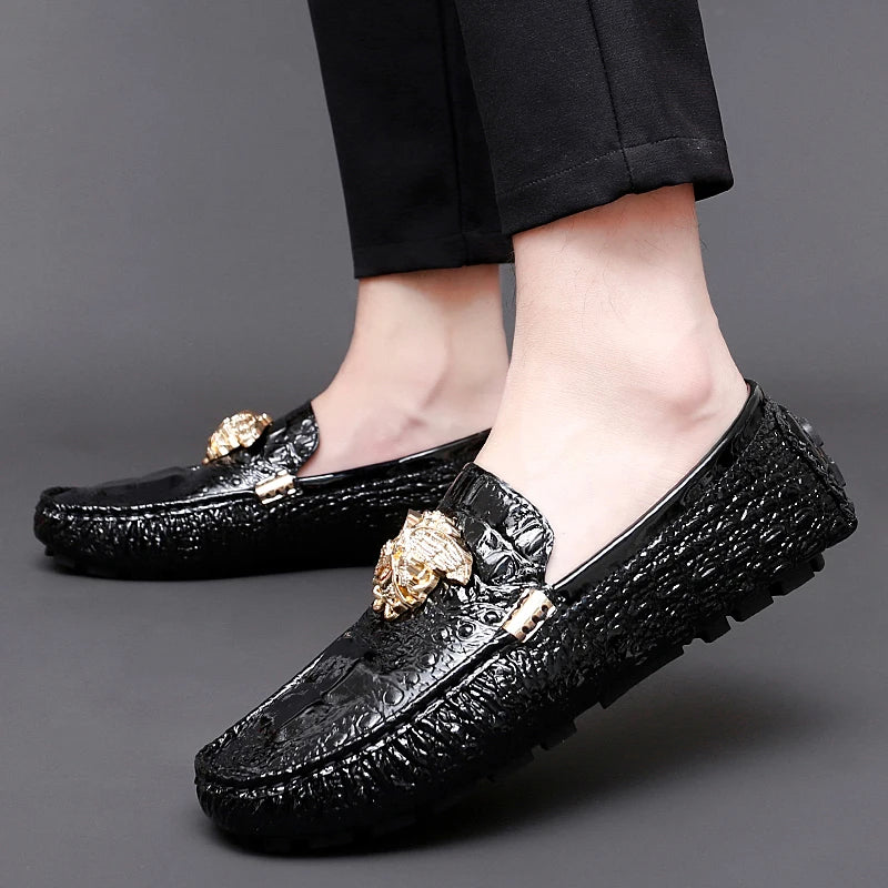 Men's Women Leather Designer Casual Shoes Luxury Loafers Moccasins Brand Driving Male Man Shoes for Men Footwear Plus Size 35-48