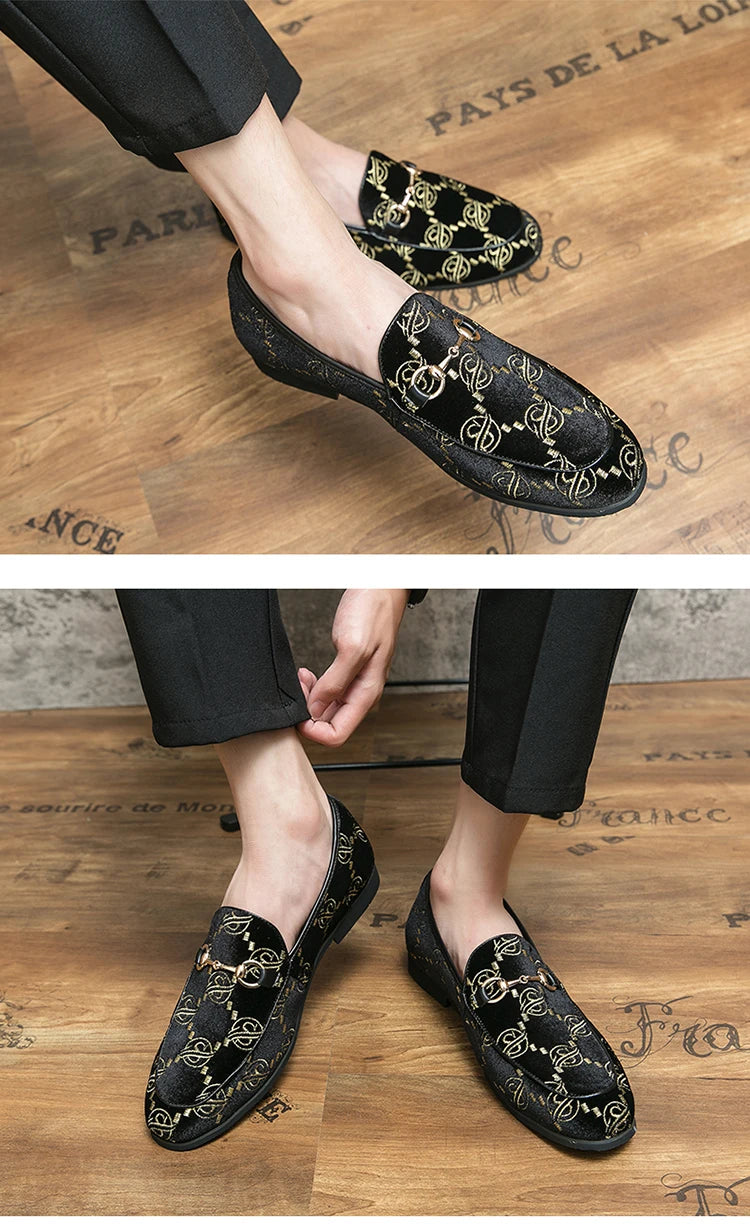 Hot Blue Men's Luxury Loafers Plus Size 47 Suede Leather Shoes For Men Designer Moccasins Slip-On Casual Dress Shoes Men Flats