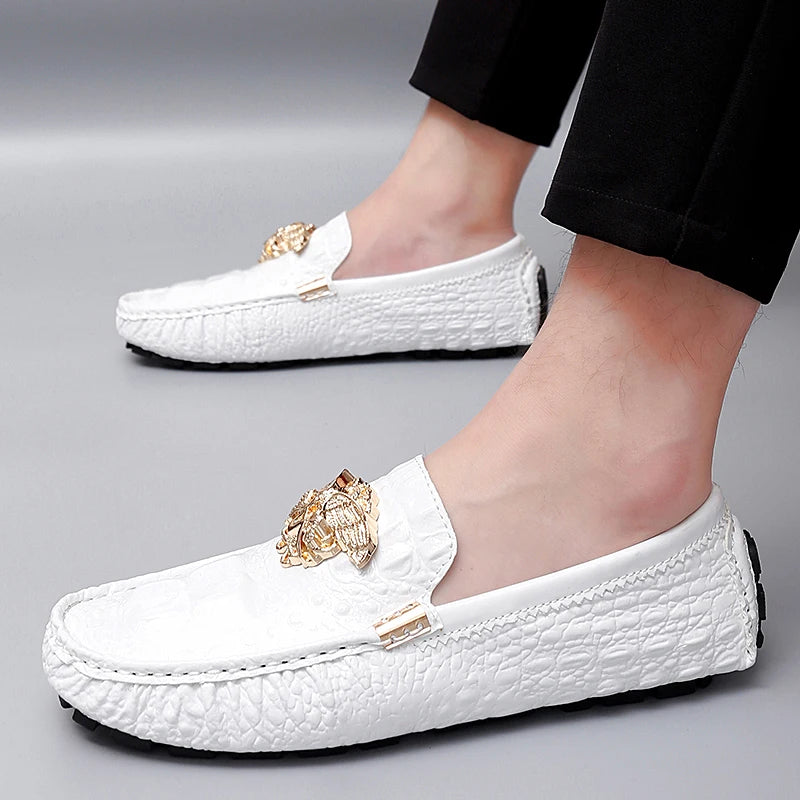 Men's Women Leather Designer Casual Shoes Luxury Loafers Moccasins Brand Driving Male Man Shoes for Men Footwear Plus Size 35-48