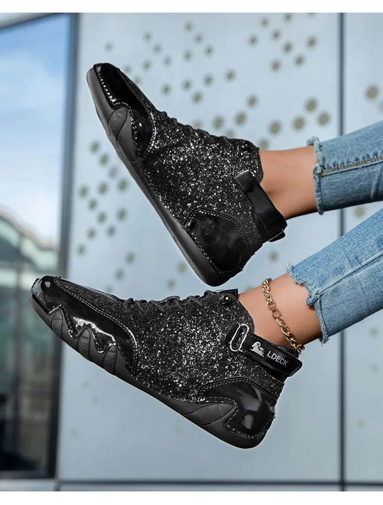 Personalized Solid Color Outdoor Boots Spring Autumn High-top Mens Shoes Fashionable Men Boots and Women's Casual Short Boots