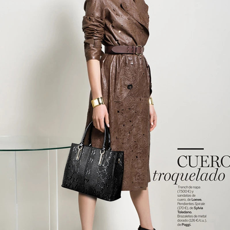 Fashion Patent Leather Shoulder Bag for Women, Luxury Handbags, Female Large Capacity Crossbody Bag ,Designer Handle Bag