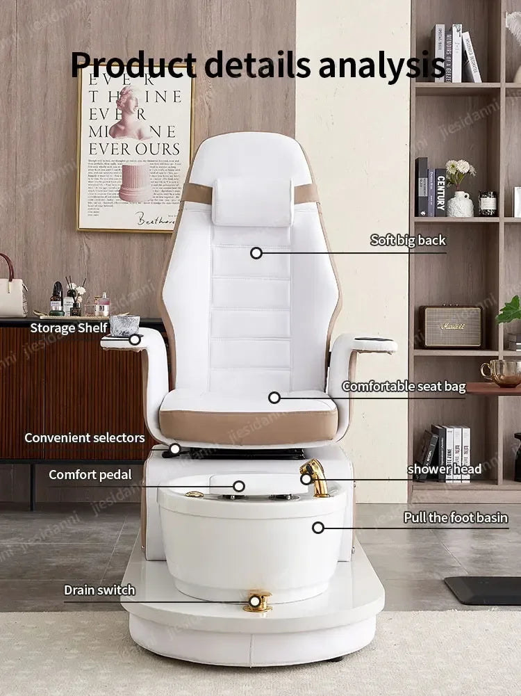 Sofa For Nail Salon, Foot Bath, Electric Foot Massage Chair, Exclusive Massage Beauty Salon Eyelashes And Feet