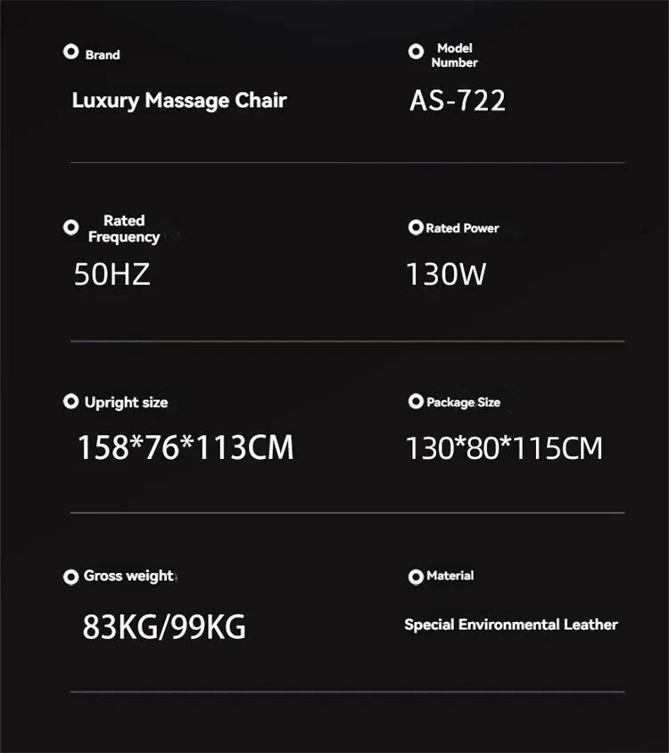 4D Daul Core Massage Chair Full Body with Health Detection Zero Gravity SL Track Deep Stretch Heated Smart Massage Chairs