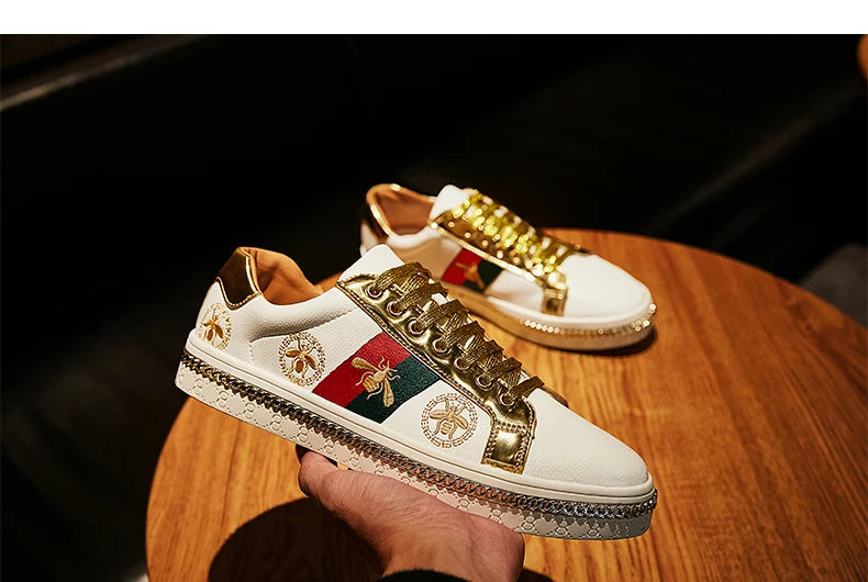 Fashion Casual Leather Shoes Men Women Luxury Brand Breathable Non Slip Outdoor Fitness Shoes Durable Comfort Top Quality Sports