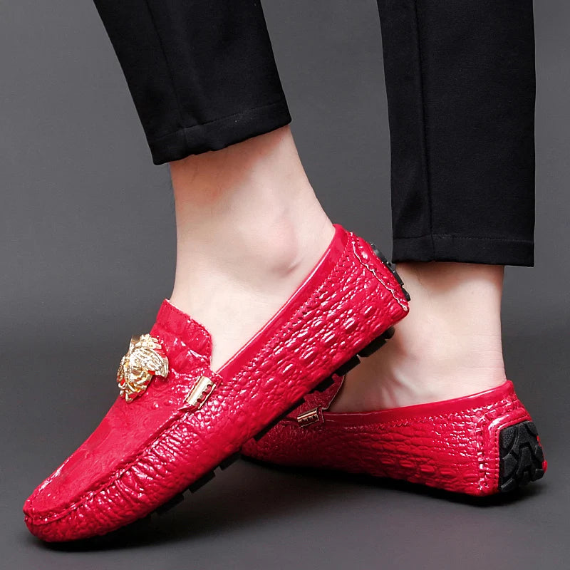 Men's Women Leather Designer Casual Shoes Luxury Loafers Moccasins Brand Driving Male Man Shoes for Men Footwear Plus Size 35-48