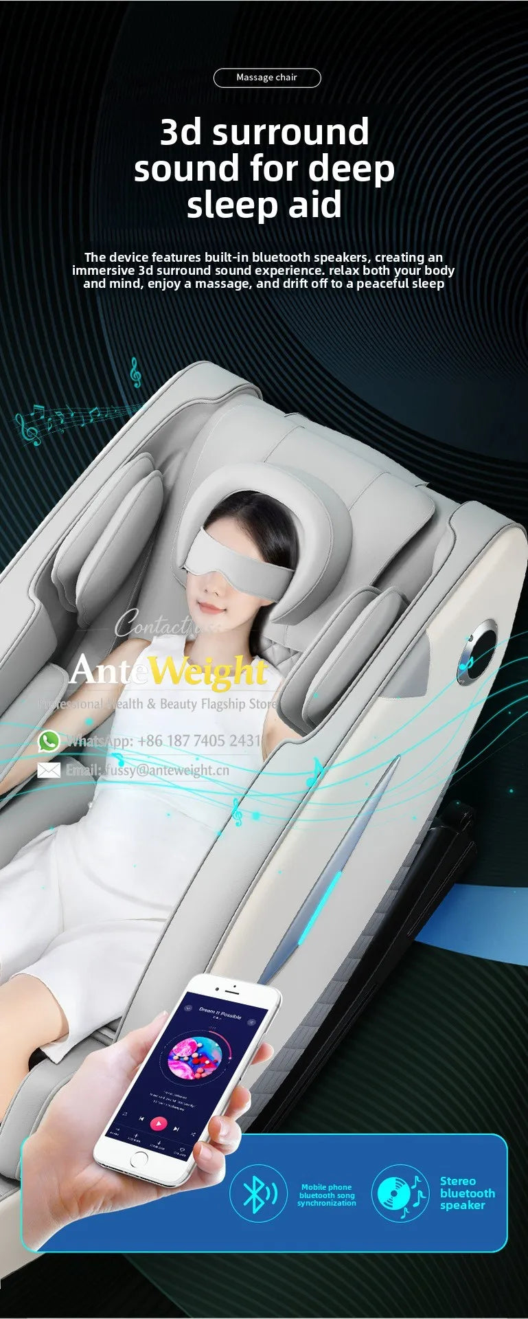 Smart Zero Gravity Space Capsule Massage Chair, Full Body Electric Automatic | Multi-Function Home Recliner