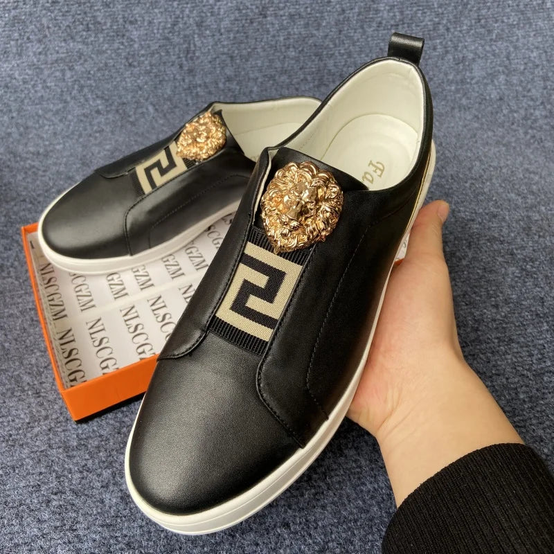 original shoes brand premium shoes for man high quality leather casual shoes for man designer white loafers sneakers skateboard