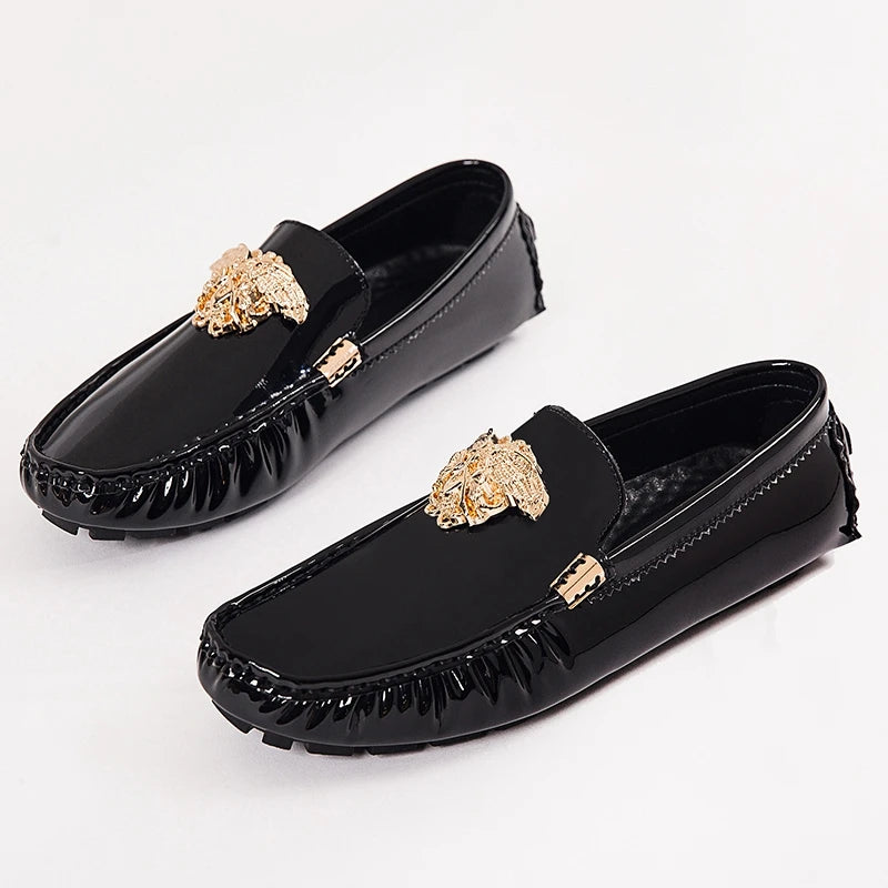 Men's Women Leather Designer Casual Shoes Luxury Loafers Moccasins Brand Driving Male Man Shoes for Men Footwear Plus Size 35-48